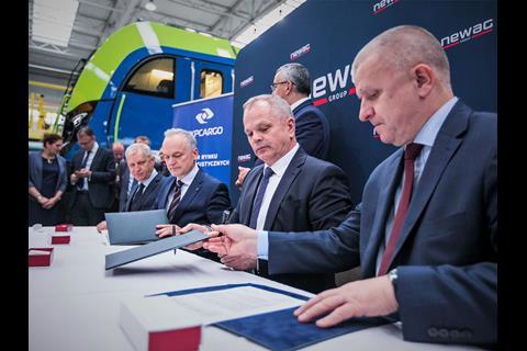 PKP Cargo has purchased three Newag Dragon 2 E6ACTa six-axle electric locomotives.